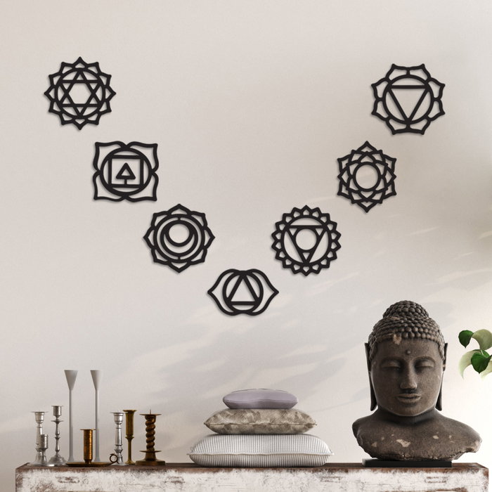 Wallity Simbolo-1 Accesorio Decorativo de Pared de Metal Negro